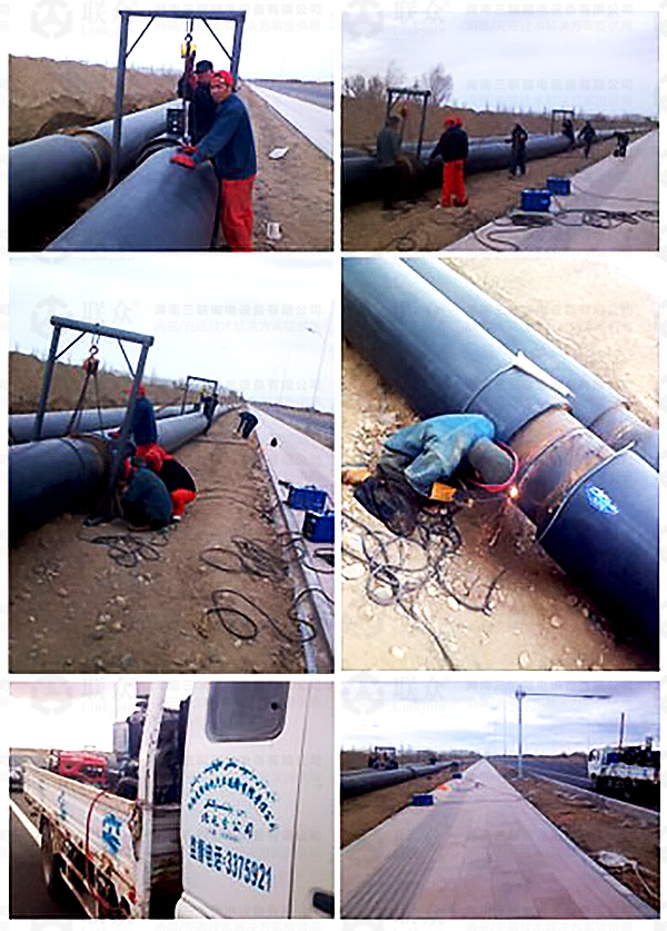 新疆阿勒泰地區(qū)客戶試用三聯(lián)磁電DJ-220管道消磁機(jī)中 新疆阿勒泰地區(qū)客戶試用三聯(lián)磁電DJ-220管道消磁機(jī)中